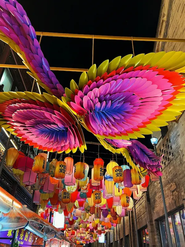 Giant Lanterns on Qianmen Street