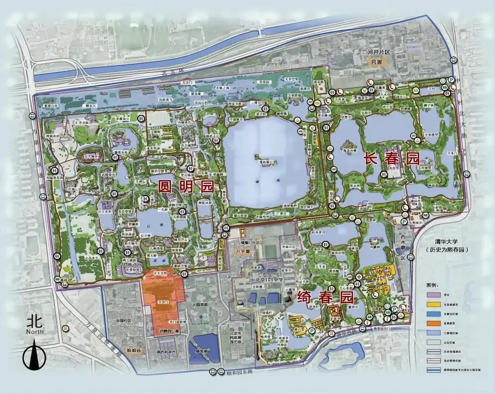 Old Summer Palace Map
