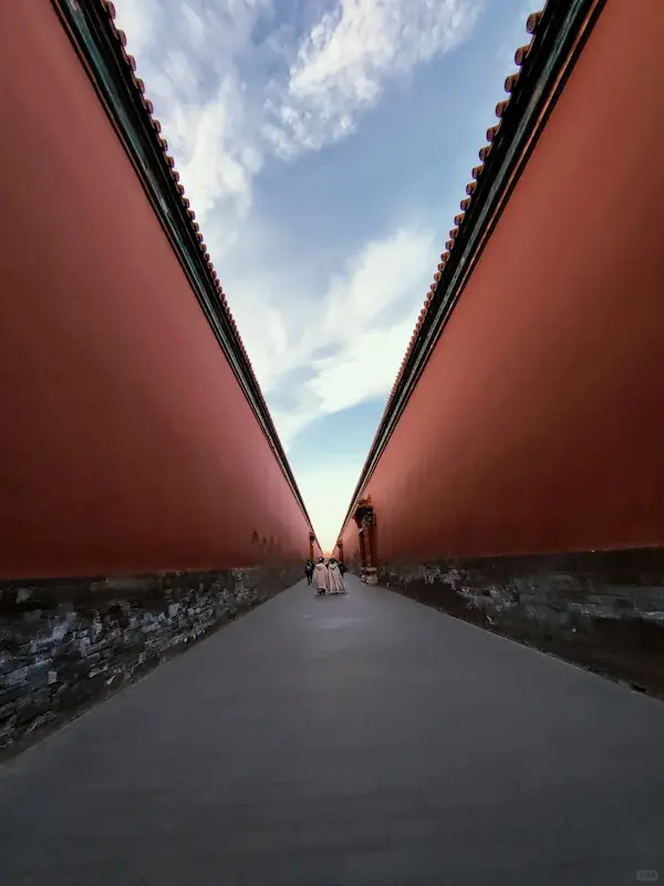 The Alleyway Between the East and West Six Palaces Red Walls + Narrow Alley