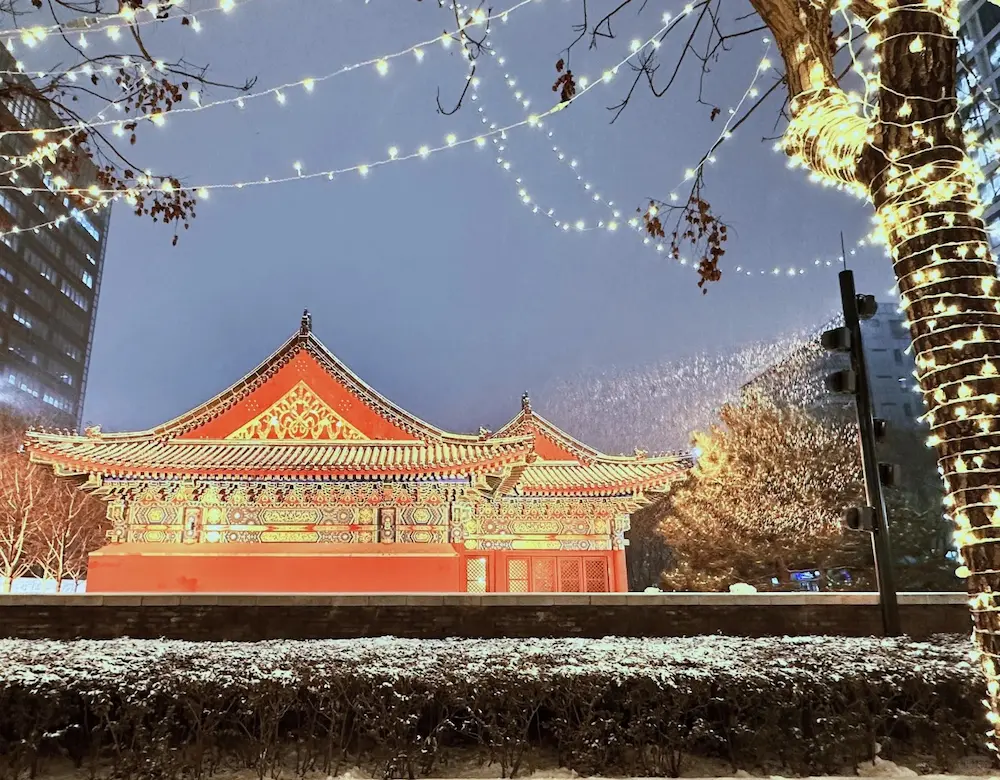 The Fire God Temple After Snow