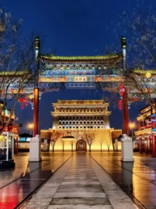 Night view of Qianmen Street