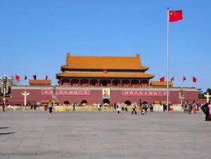 This is a picture of Tiananmen Square.