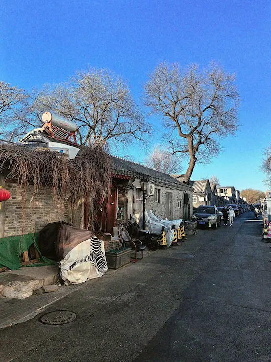 A Winter Scene in Mianhua Hutong