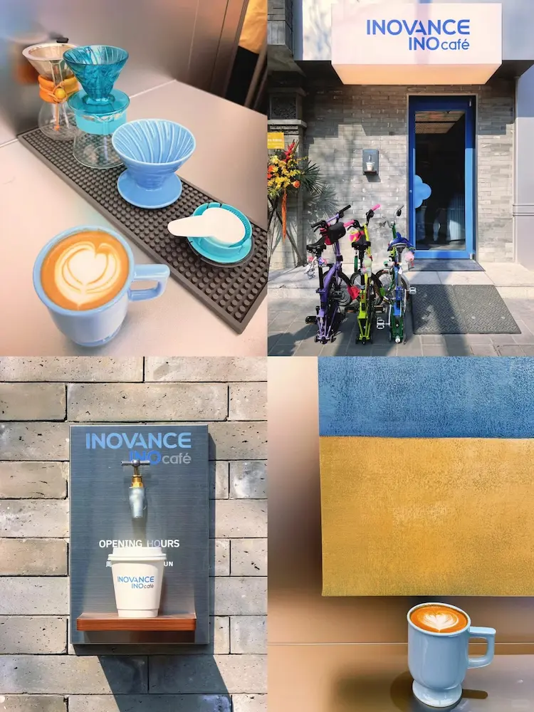 Viral Blue Coffee Stand