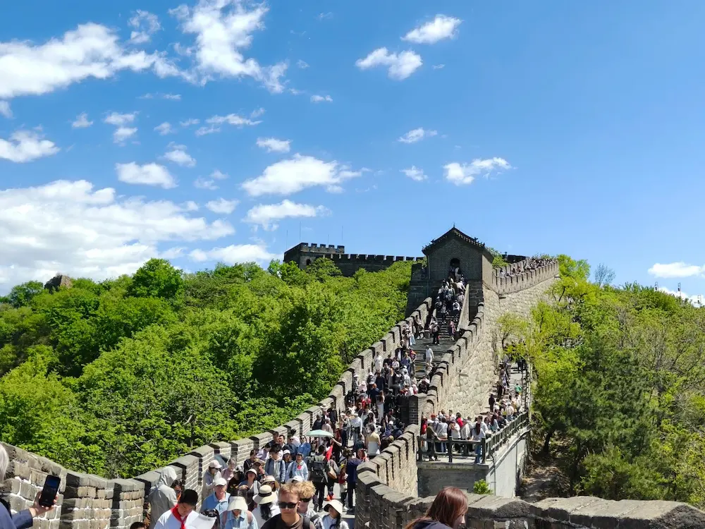 Beautiful Scenery and Tourist Photos of Mutianyu Great Wall