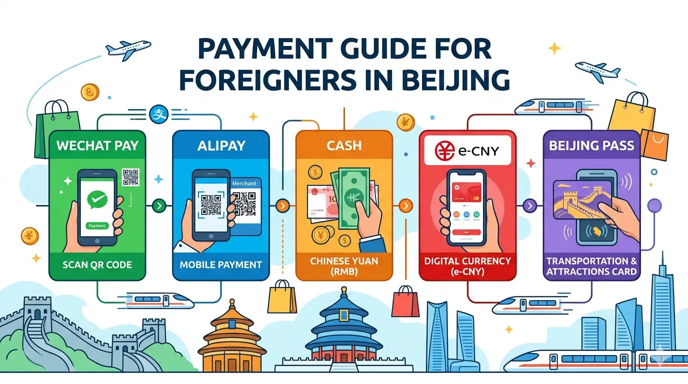 Ultimate Beijing Payment Guide for Foreigners: WeChat Pay, Alipay, Cash, Digital RMB, and Beijing Pass