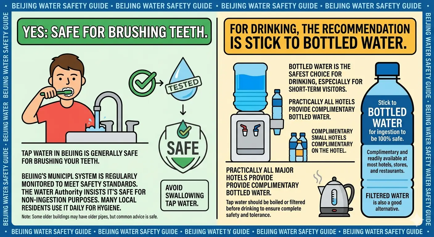 Can you brush your teeth with tap water in Beijing