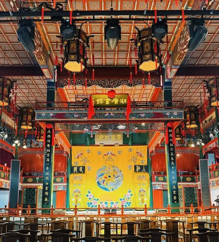 Grand Theatre of Beijing Huguang Guild Hall, a wooden structure of the Qing Dynasty