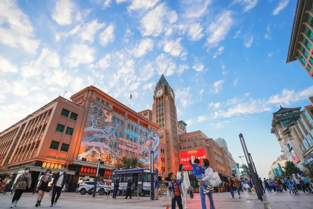 Street view of Wangfujing Street