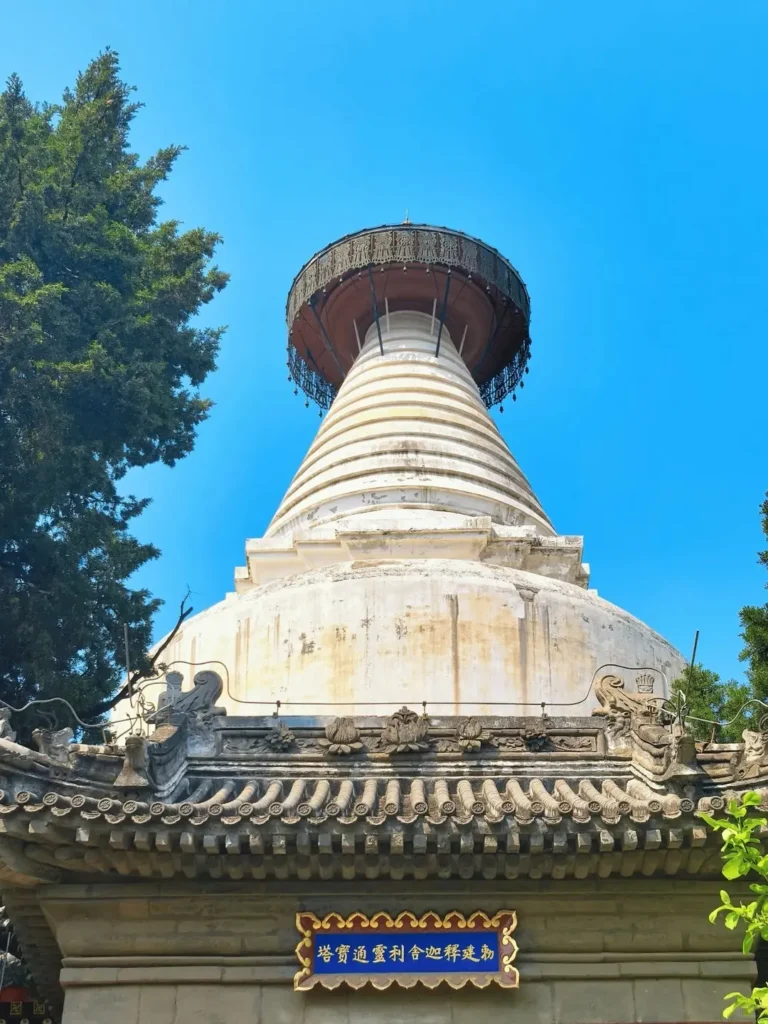 The Canopy and Sumeru Finial of the White Pagoda at Miaoying Temple