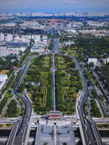 Actual Photo of the Central Axis