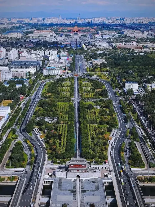Actual Photo of the Central Axis