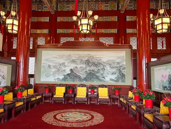 Photo of the interior of the Tiananmen Gate Tower