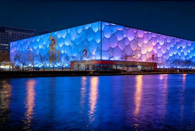 The Water Cube at Night