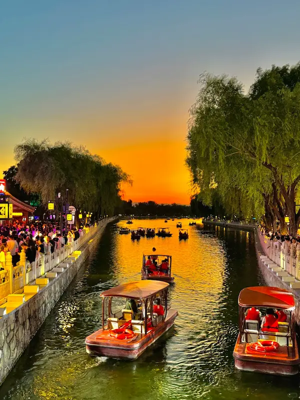 View of Yinding Bridge at Dusk