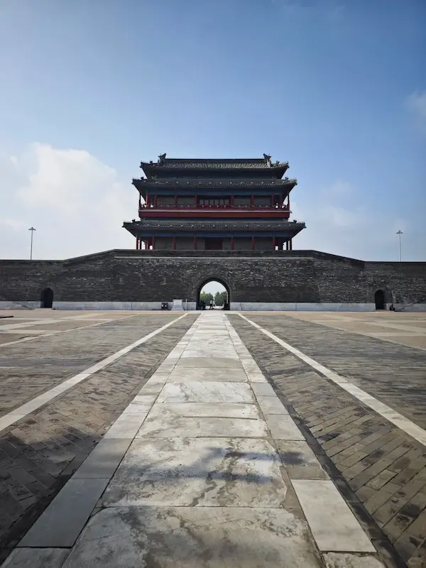 Yongding Gate looks even more spectacular from a distance