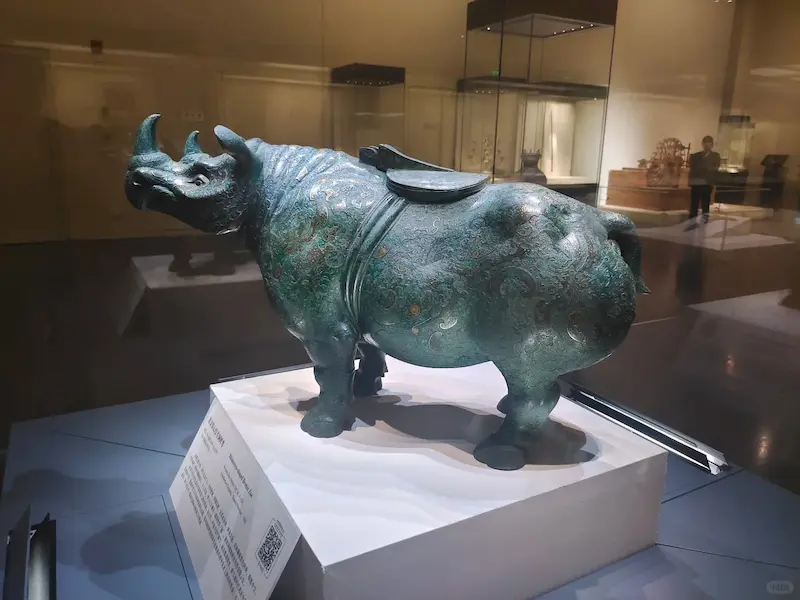 Bronze Rhinoceros Vase