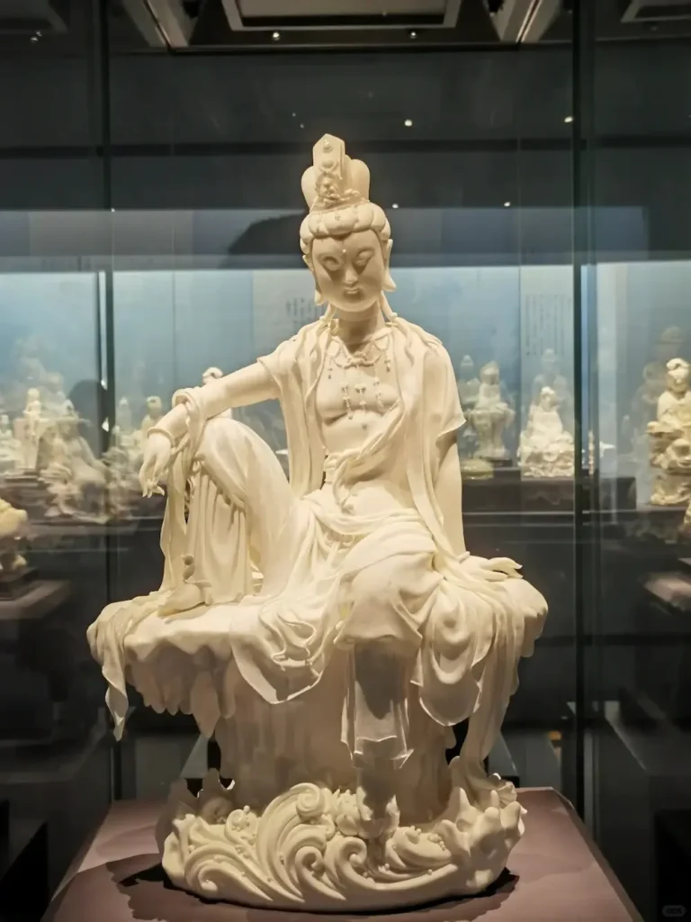 Dehua White Porcelain Buddha Statue
