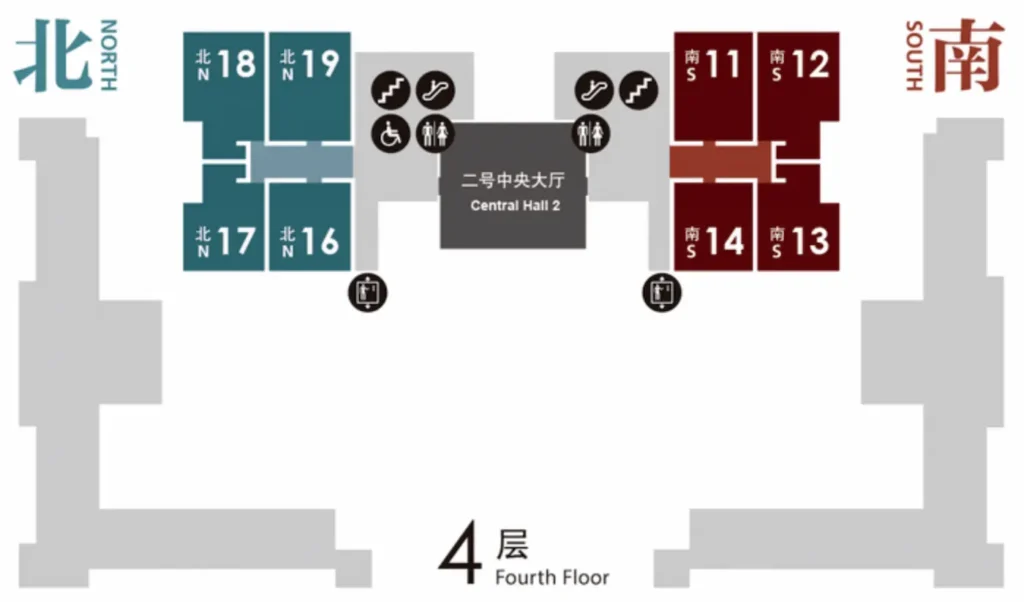 Floor Plan of the 4th Floor of the National Museum of China